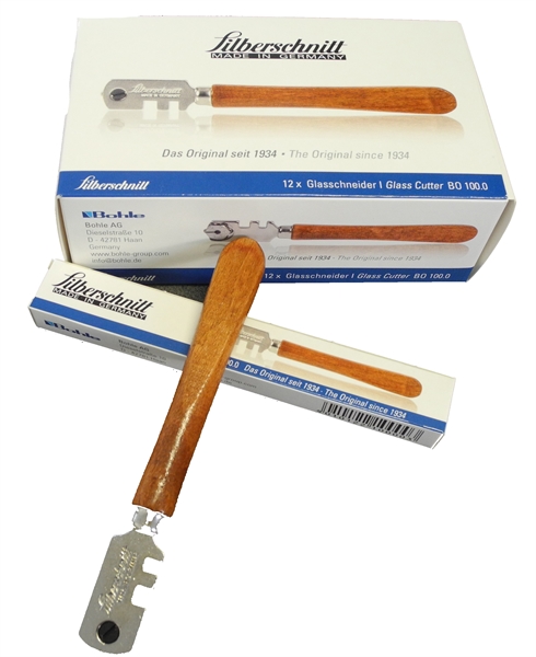 Glasschneider Silberschnitt mit 6 Stahlrdchen