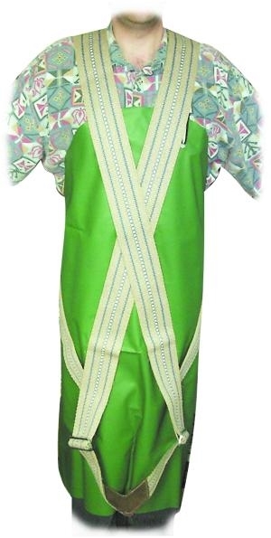 Kreuztragegurte mit Lederbesatz Leinen