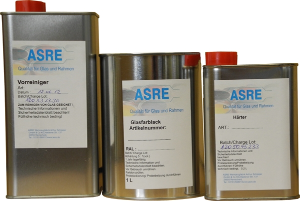 Glaslack ASRE, 1 Liter-Dose, Bunte Farbtne