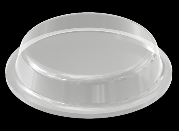 Glasplattenauflagen 4,0 x 19,0 mm , glasklar