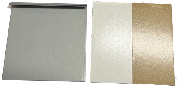 Spiegelbleche 100 x 100 x 2mm, oben gekantet, Prof