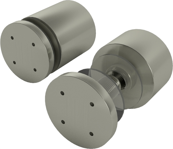 Edelstahlhalter, Flachkopf 15 x 25 mm