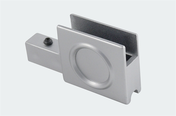 Laufschuhgriff aluminiumfarbig, ausgeklinkt