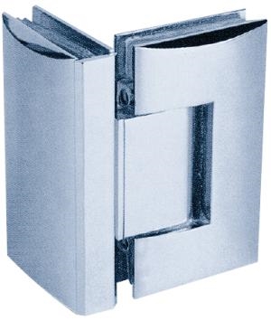 Hinge C, 90 x 52 mm, glass/glass 90, chrome plate