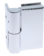 Scharnier C, 90 x 52 mm, Glas/Wand 90, links, ver