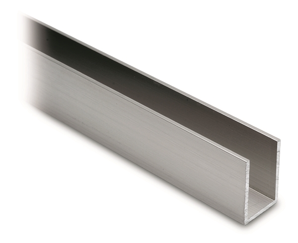 U-Profil 40x20x40x2 mm, Edelstahleffekt