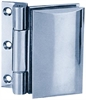 Hinge C, 90 x 52 mm, glass/wall 90 chrome plated