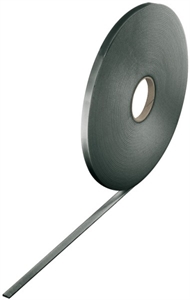 Preformed tape, black, 9 mm x 2 mm.