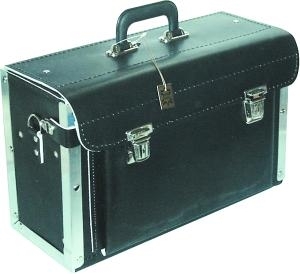 Werkzeugtasche aus Leder, ohne Inhalt