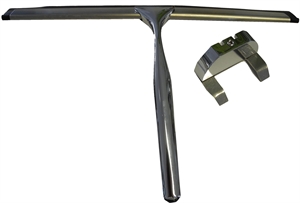 Duschabzieher chromglnzend mit Wandhalter