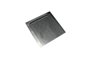 Haftbleche 70 x 70 x 0,9mm, mit Kieme, unbeschicht