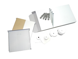 Mirror mounting set ED 08 G for up to 0.8 sqm.