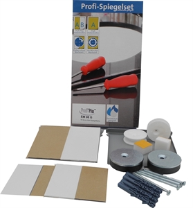 Mirror mounting set ED 08 G for up to 0.8 sqm.