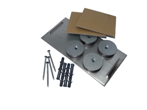 Mirror mounting set ED 08 G for up to 0.8 sqm.