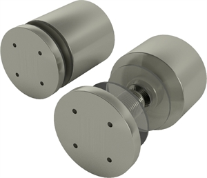 Edelstahlhalter, Flachkopf 15 x 25 mm