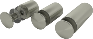 Edelstahlhalter, Flachkopf 10 x 10 mm