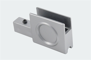 Laufschuhgriff aluminiumfarbig, ausgeklinkt