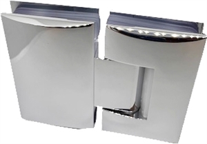 Scharnier Dias , 90 x 52 mm, Glas/Glas 180�