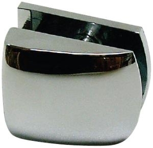 Beschlag D, 50 x 45 mm, Glas/Wand 90� ohne Winkel