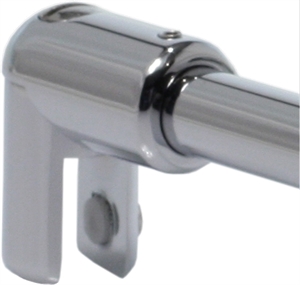 Glashalter fr Stange verchromt